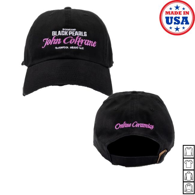 Online Ceramics Merch John Coltrane Black Pearls Black Hat - Graphic Design Prints