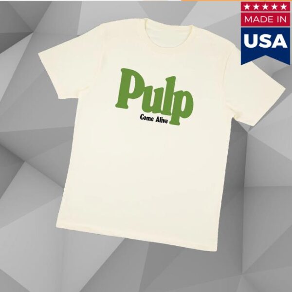kenny Pulp Shop Pulp Come Alive Ecru T Shirtv