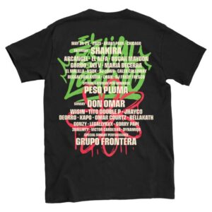 kenny Suenos Music Festival Merch 2025 Neon Flower Lineup Tee