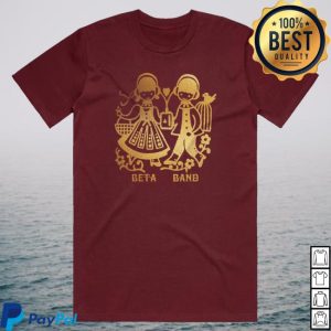 kenny The Beta Band Store Holding Hands Burgundy Shirt