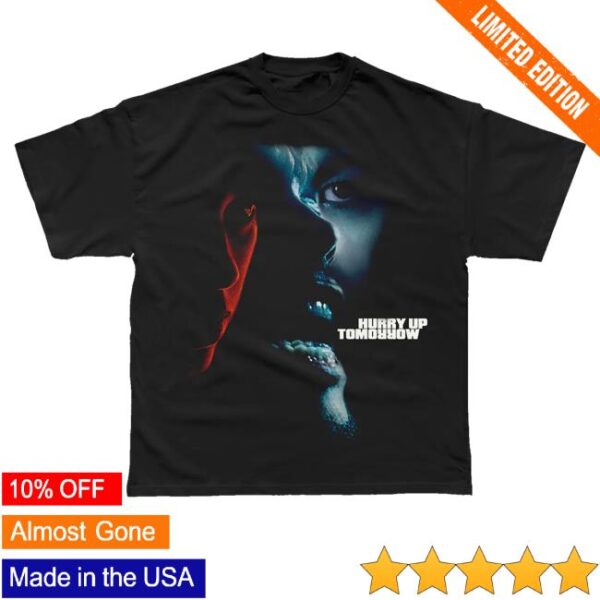 kenny Xo Store Merch Hurry Up Tomorrow Hero Poster Tee