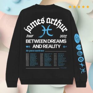 kenny ms James Arthur Merch Store Between Dreams And Reality Tour 2025 Crewneck kenny ms James Arthur Merch Store Between Dreams And Reality Tour 2025 Crewneck