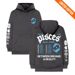 kenny ms James Arthur Merch Store Pisces Charcoal Hoodcie kenny ms James Arthur Merch Store Pisces Charcoal Hoodcie
