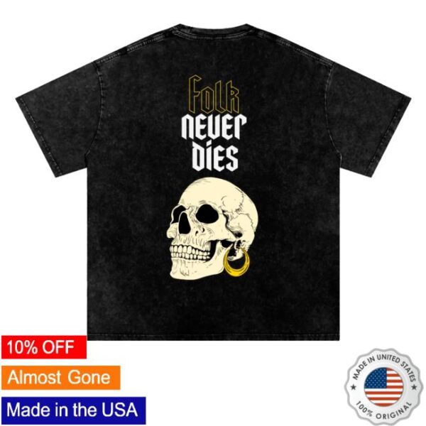 kenny sau Official The Bhangra Podcast Merch Shop Store Folk Never Dies Shirt 1