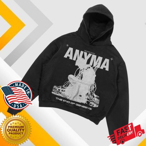kenny Anyma Merch Store The End Of Genesys Black Hoodiex