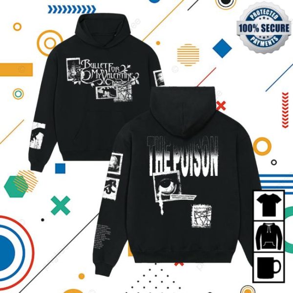 kenny Bullet For My Valentine Merch The Poison Anniversary Black Hoodieb