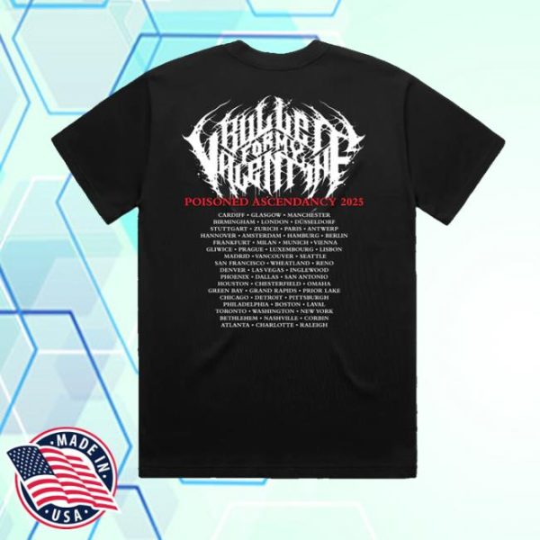 kenny Bullet For My Valentine Merch Through The Door Black T Shirt