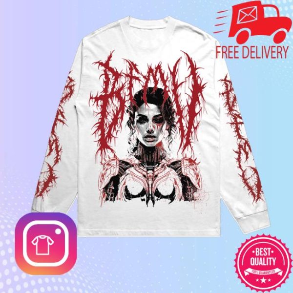 kenny Bullet For My Valentine Merch Woman White Longsleeve T Shirt