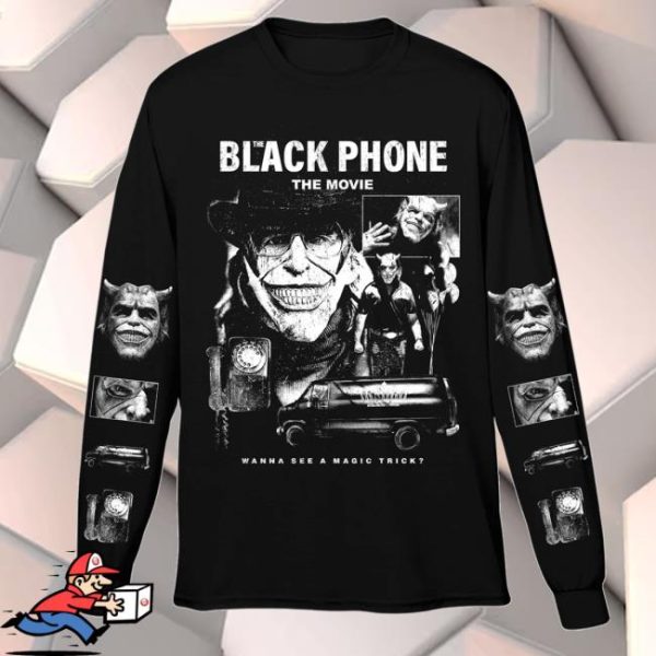 kenny Cavitycolors Merch The Black Phone Never Talk To Strangers Long Sleeve Shirt