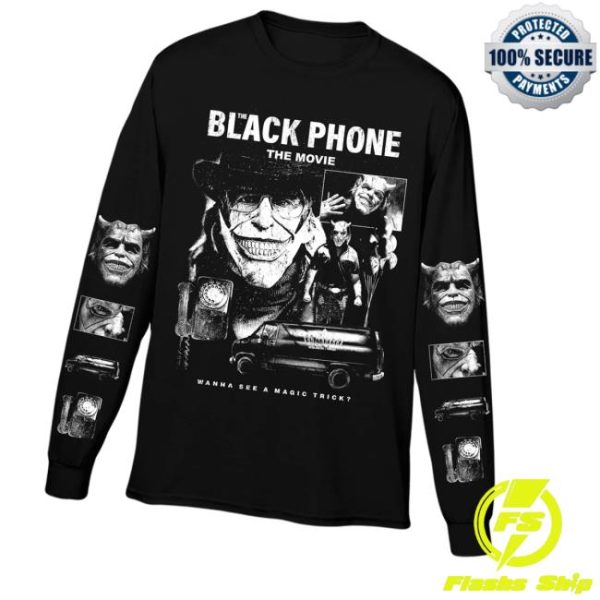 kenny Cavitycolors Merch The Black Phone Never Talk To Strangers Long Sleeve Shirtv