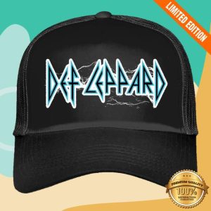 kenny Def Leppard Merch Electric Trucker Hat