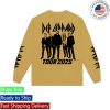 kenny Def Leppard Merch Summer Tour 2025 Long Sleeve T Shirt