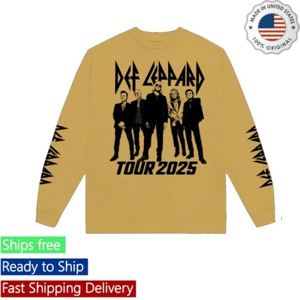 kenny Def Leppard Merch Summer Tour 2025 Long Sleeve T Shirt