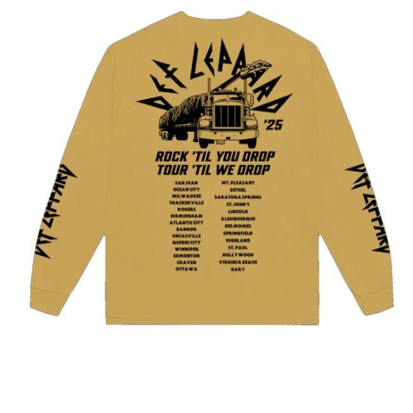 kenny Def Leppard Merch Summer Tour 2025 Long Sleeve T Shirtv