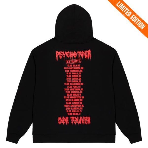 kenny Don Toliver Merch Psycho Tour Cover Hoodie