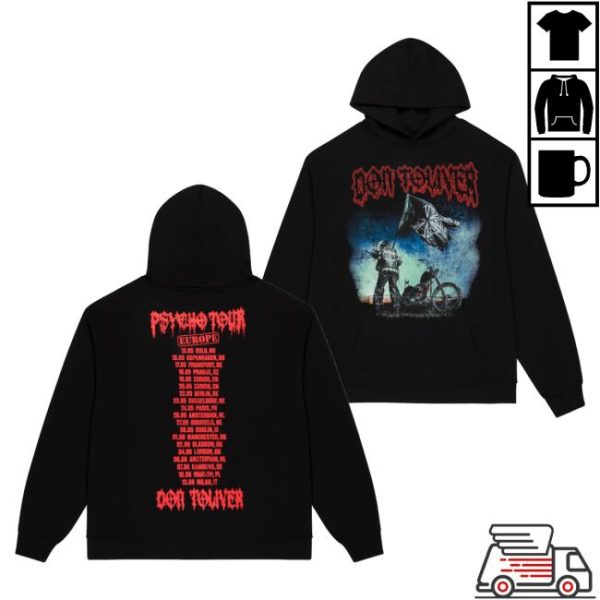 kenny Don Toliver Merch Psycho Tour Cover Hoodie1