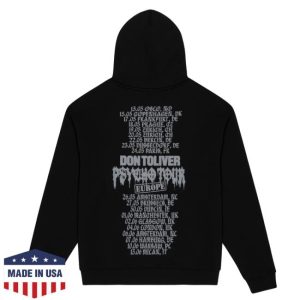 kenny Don Toliver Merch Psycho Tour Emblem Hoodie kenny Don Toliver Merch Psycho Tour Emblem Hoodie