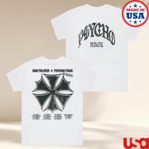 kenny Don Toliver Merch Psycho Tour Emblem Tee1 kenny Don Toliver Merch Psycho Tour Emblem Tee1
