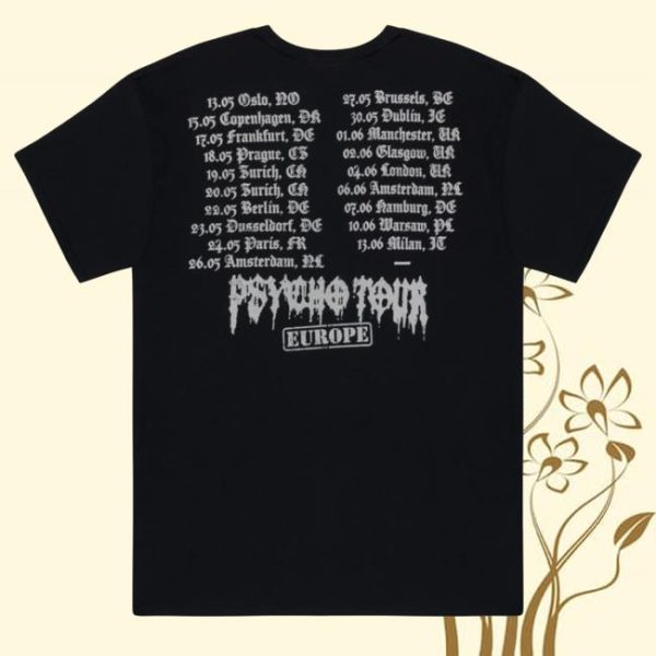 kenny Don Toliver Merch Psycho Tour Lightning Tee