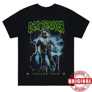 kenny Don Toliver Merch Psycho Tour Lightning Tee0 kenny Don Toliver Merch Psycho Tour Lightning Tee0