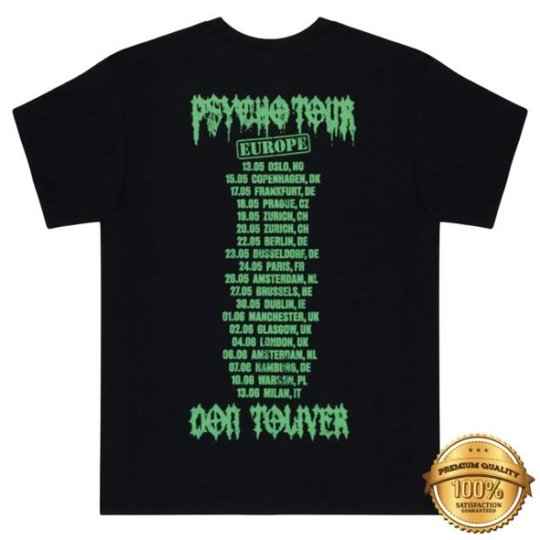 kenny Don Toliver Merch Psycho Tour Window Tee