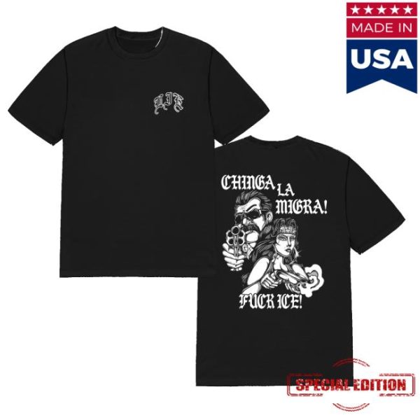 kenny Downright Merch Lie Chinga La Migra Teeb