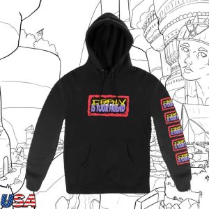 kenny Drain Merch Drain Badge Pull Hoodie