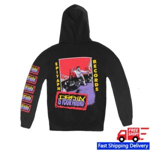 kenny Drain Merch Drain Badge Pull Hoodiev kenny Drain Merch Drain Badge Pull Hoodiev