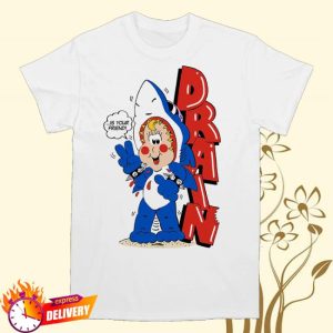 kenny Drain831 Merch Drain Freako Tee White