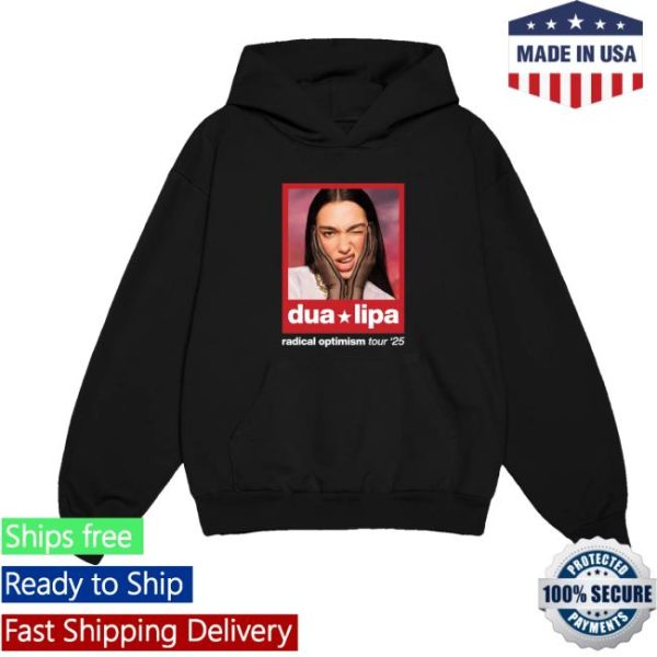 kenny Dua Lipa Merch Radical Optimism Photo Dated Tour Hoodie