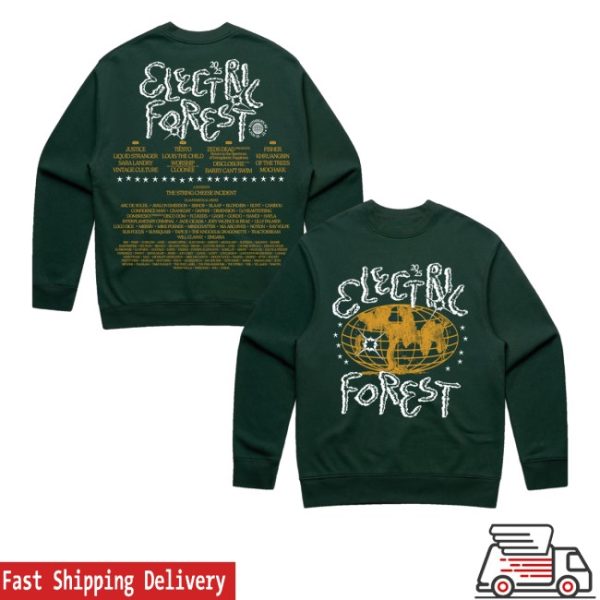 kenny Electric Forest Official Store Ef Worldwide Line Up Crewneckcs