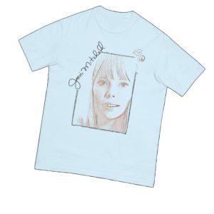 kenny Joni Mitchell Merch Portrait Signature Teev kenny Joni Mitchell Merch Portrait Signature Teev