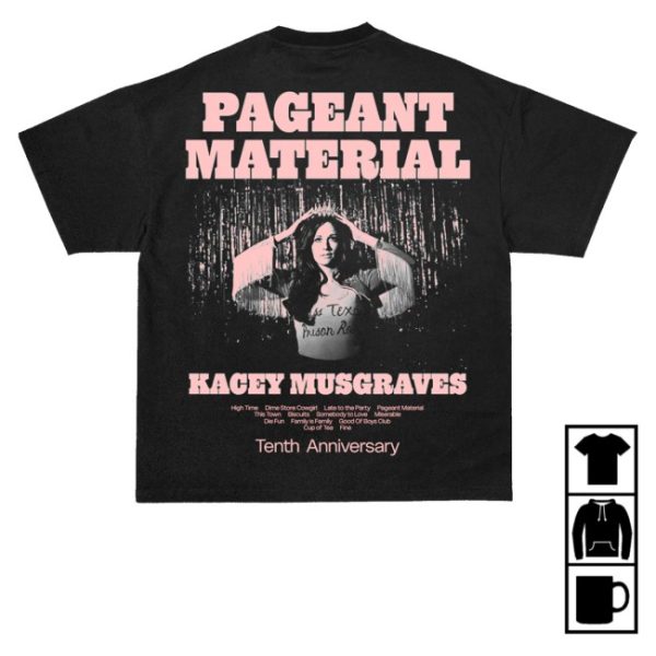 kenny Kacey Musgraves Merch Store Pageant Material 10Th Anniversary ShirtS