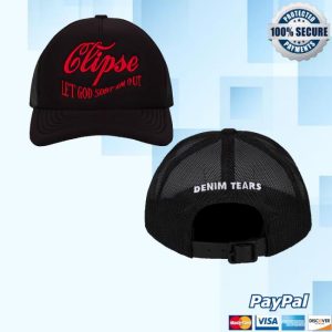 kenny Let God Sort Em Out Merch Denim Tears X Clipse Trucker Hat kenny Let God Sort Em Out Merch Denim Tears X Clipse Trucker Hat