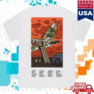 kenny Lil Baby Merch Iou Tour Flying Tee White