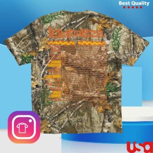 kenny Lollapalooza Store Merch Flaming Eye Camo Lineup Tee