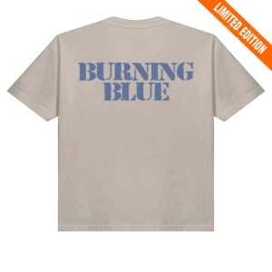kenny Mariah The Scientist Merch Portrait Burning Blue Tee Sand Blue kenny Mariah The Scientist Merch Portrait Burning Blue Tee Sand Blue