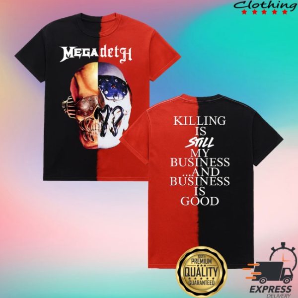 kenny Megadeth Merch Store Killing Is My Business Split Shirtss 1