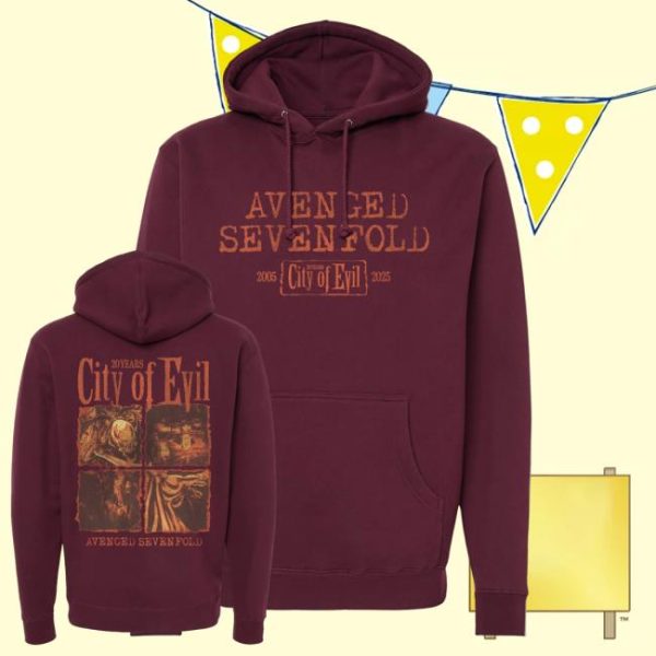 kenny Official A7x World Merch Shop City Of Evil Heavyweight Hoodiess