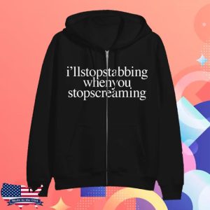 kenny Official Chiodos Band Merch Shop Store Ill Stop Stabbing When You Stop Screaming Hoodie