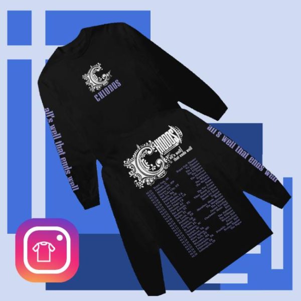 kenny Official Chiodos Band Skull Long Sleeve Shirta