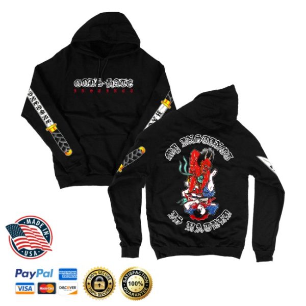 kenny Official Closed Casket Activities Merch Store God'S Hate Instinct Hoodiecc