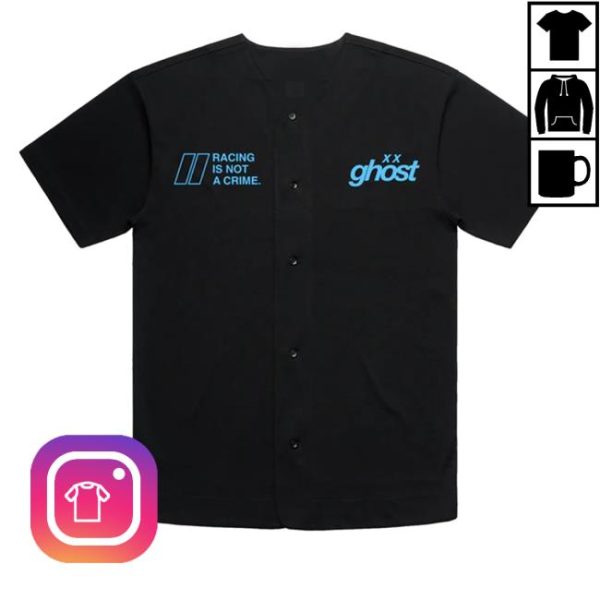 kenny Official Ghostracing Merch Ghst Baseball Jersey Bluexx