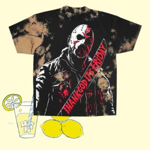 kenny Official Ice Nine Kills Merch Thank God Its Friday Dyed Mache Shirt