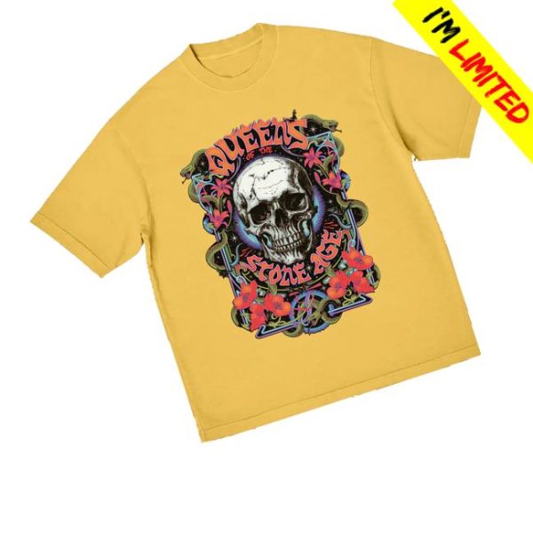 kenny Official Qotsa Merch Store Skull Collage Shirts