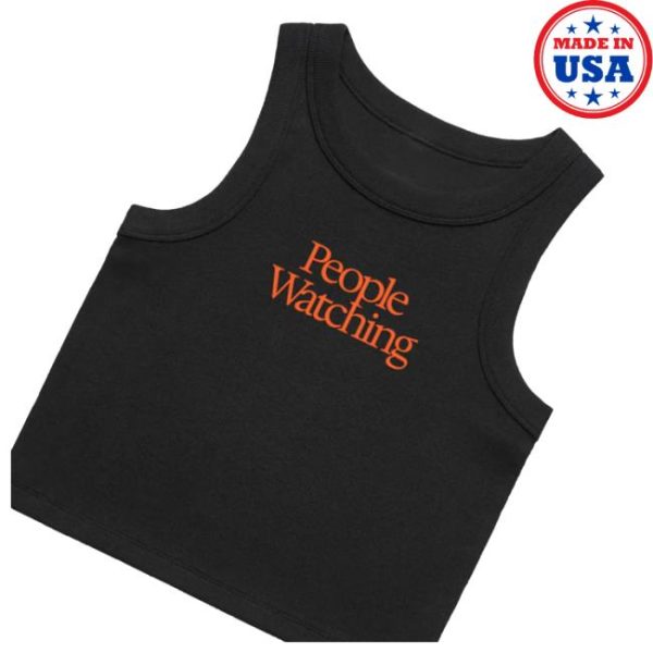kenny Official Sam Fender Merch Store People Watching Black Tank Tops