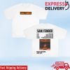 kenny Official Sam Fender Merch Store People Watching Tour 2025 White Stadium Shirtss