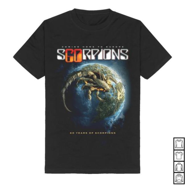 kenny Official Scorpions Merch Store European Tour 2025 Planet Rock Shirt