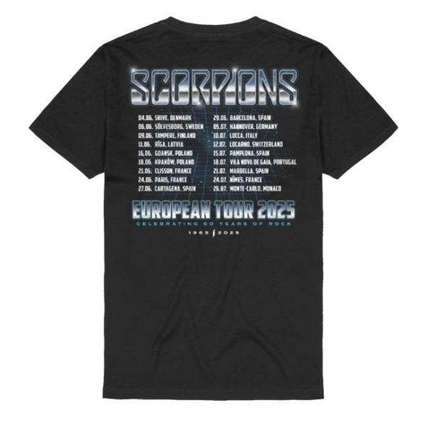kenny Official Scorpions Merch Store European Tour 2025 Robotic Shirts
