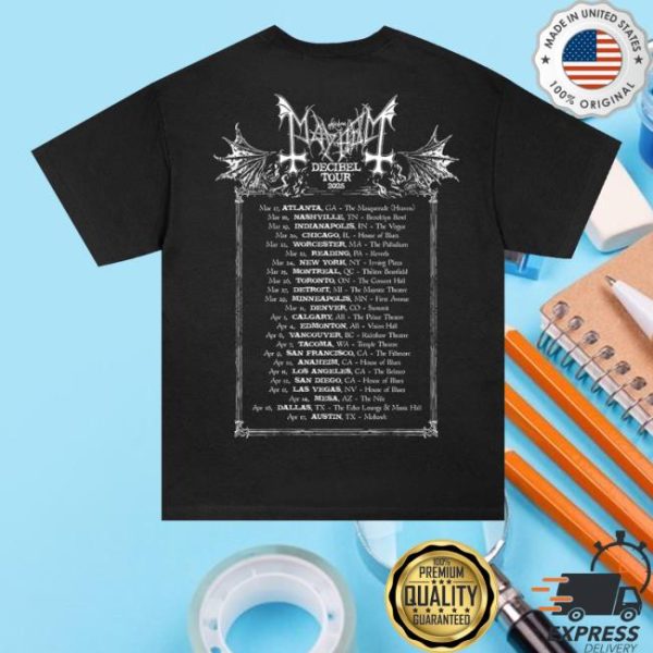 kenny Official The True Mayhem Merch Store 2025 Crown Of Thorns Decibel Tour T Shirts